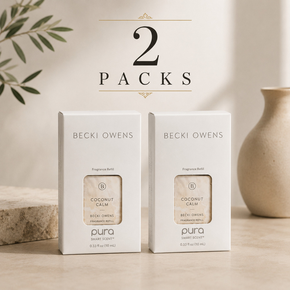 NEW Pura x Becci Owens Coconut Calm Fragrance Refill 2 Pack 0.33oz Smart Scent